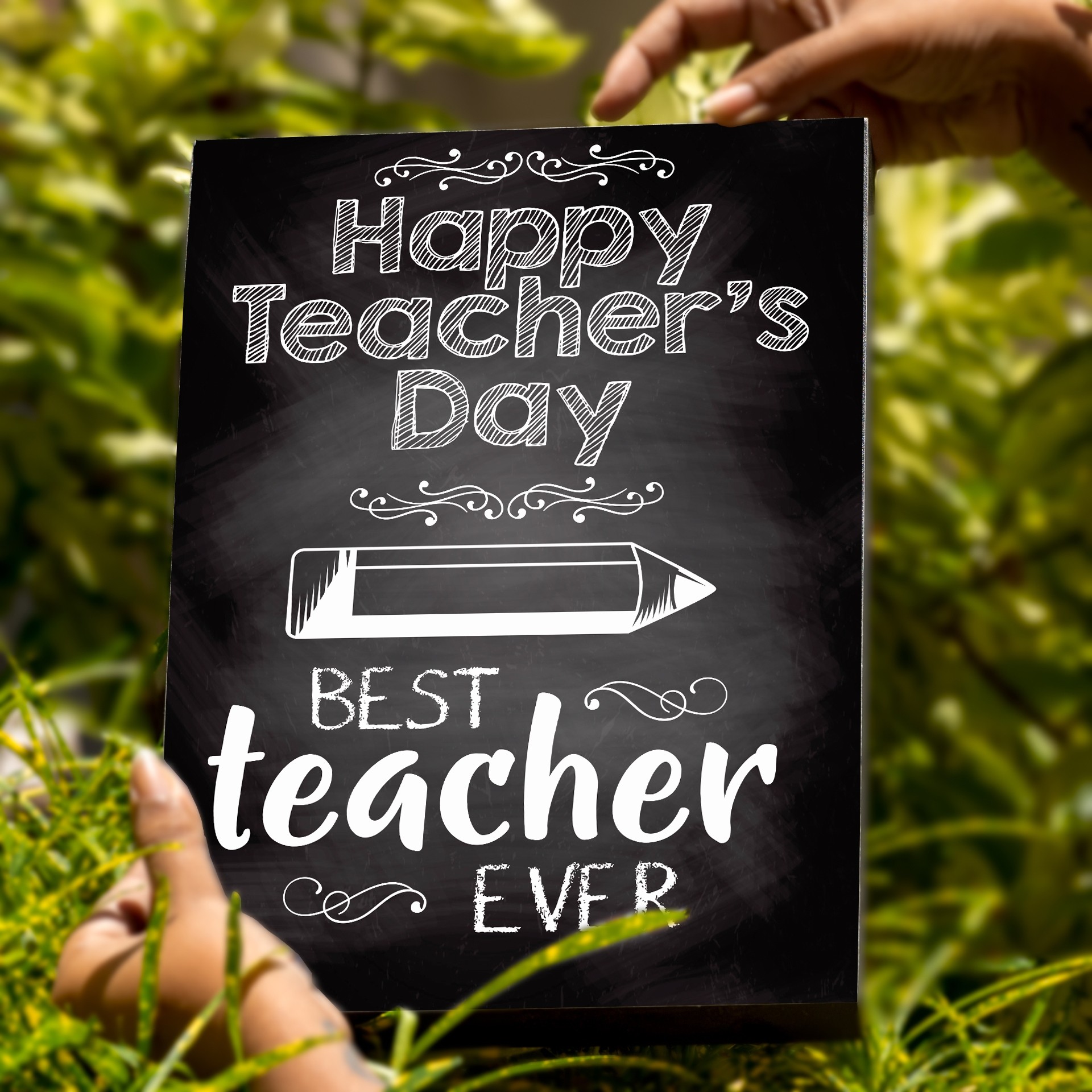 Custom Happy Teacher's Day Gift Frame | A4 Box Frame | Anim8.lk