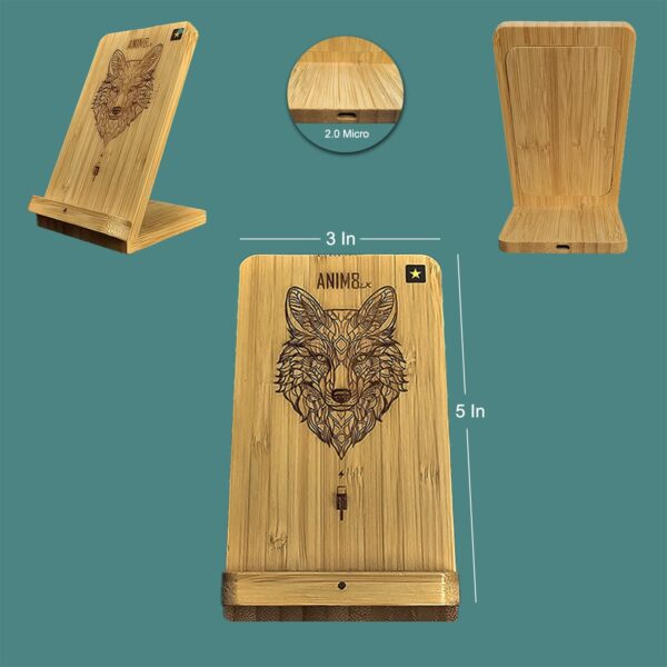 Wireless Wooden Phone Charging Stands - Image 2